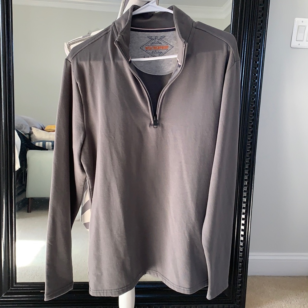 1/4 Zip Men’s long sleeve fleece sweater -Medium NEW😻
